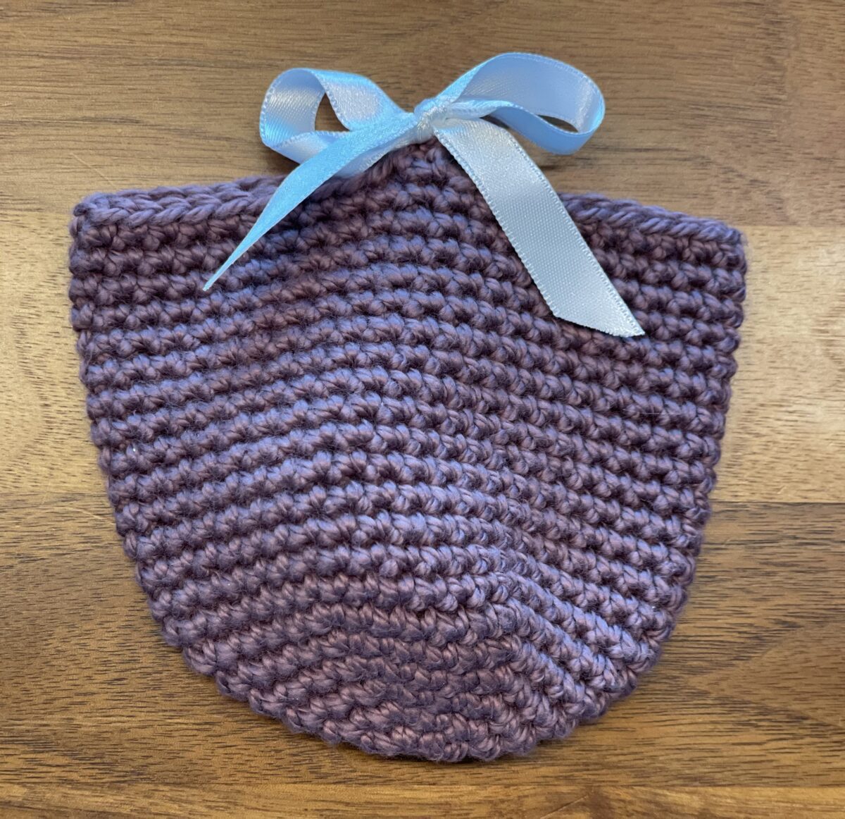 Osterkörbchen uni - aubergine