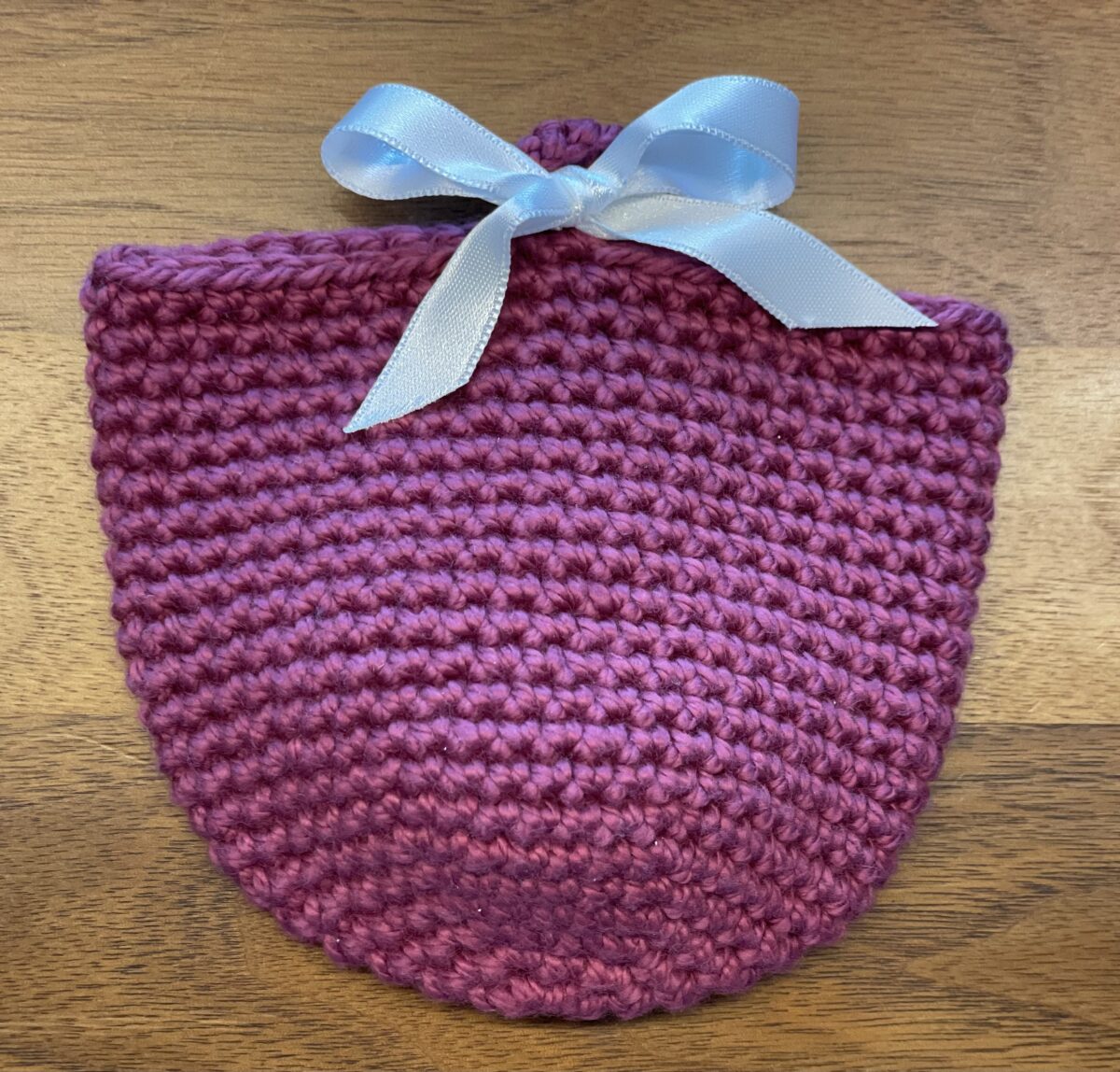 Osterkörbchen uni - bordeaux