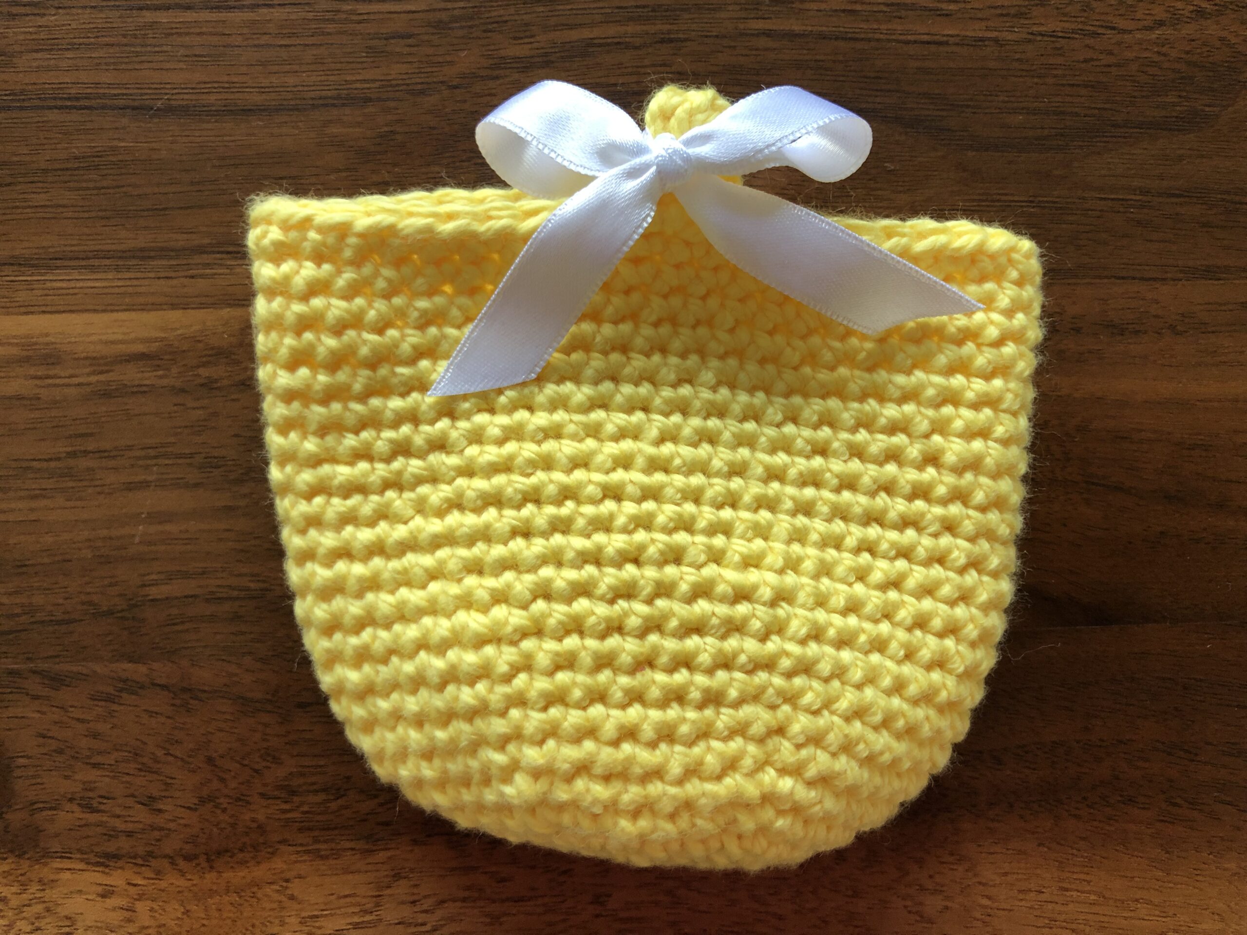 Osterkörbchen uni - gelb
