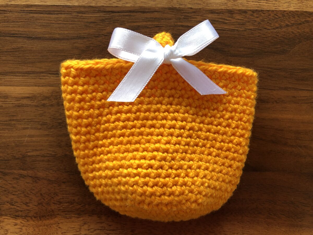 Osterkörbchen uni - orange