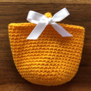 Osterkörbchen uni - orange