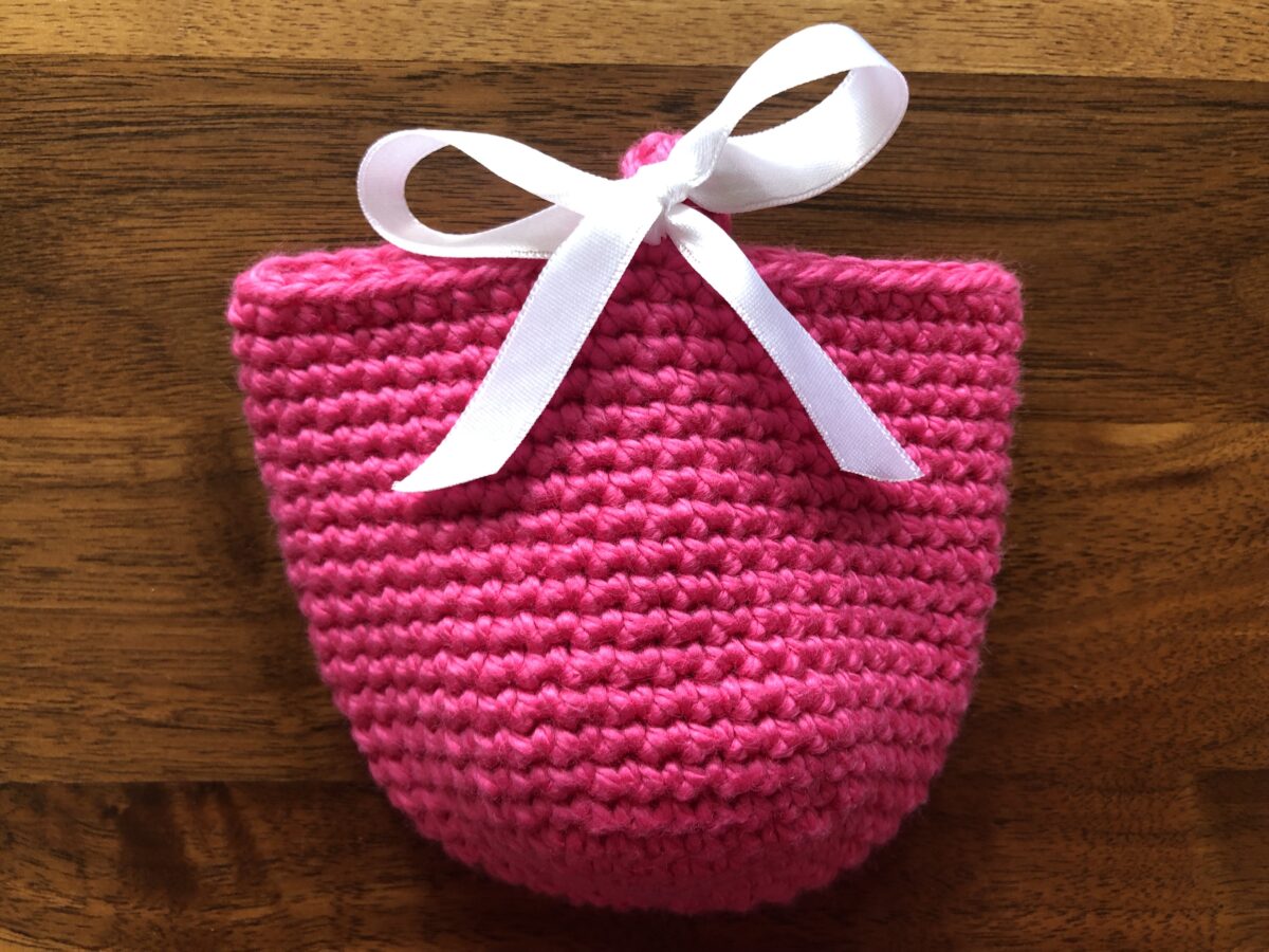 Osterkörbchen uni - pink